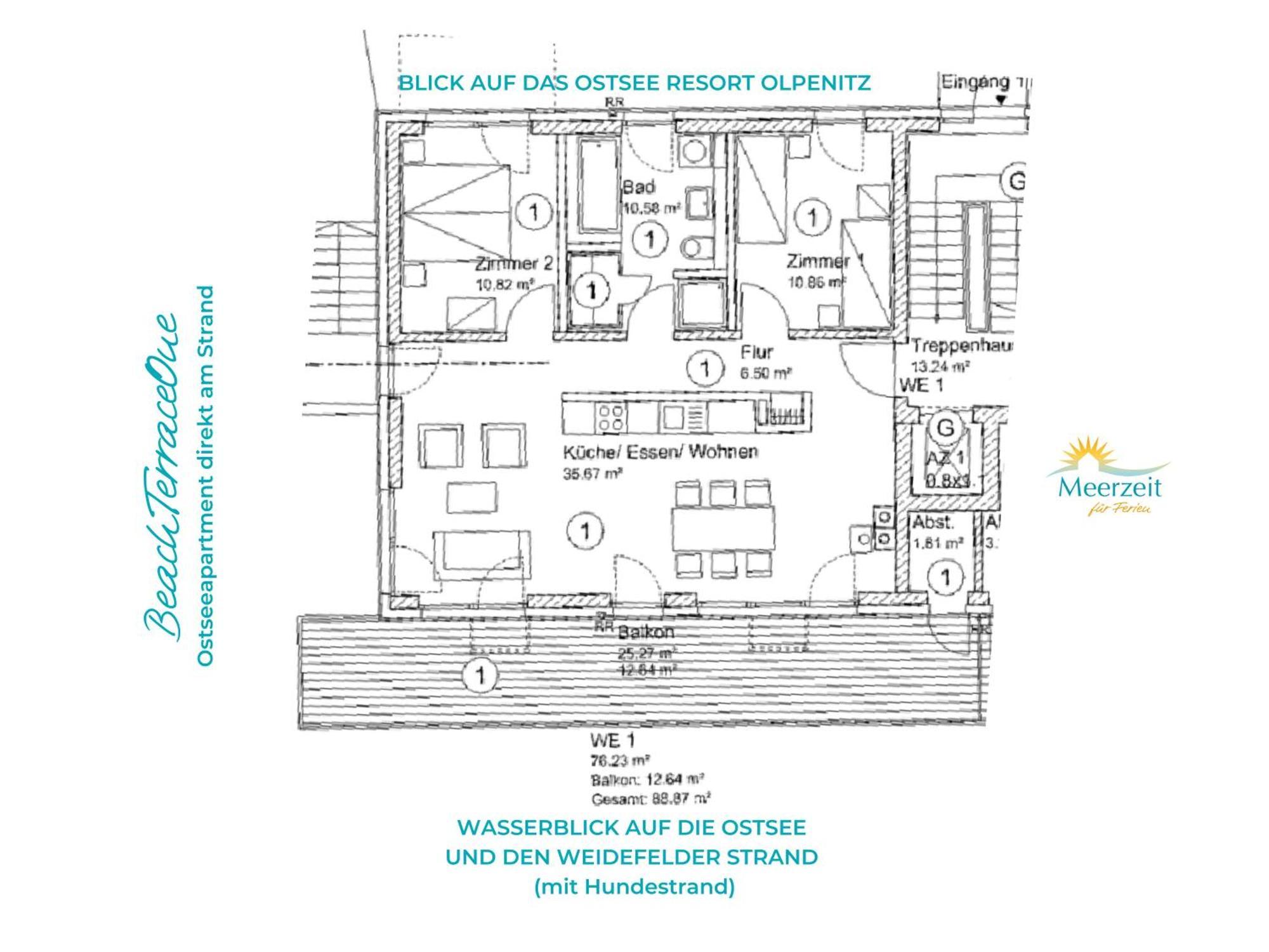 Beachterraceone - Eg, Meerblick, Terrasse, Kamin, Sauna Olpenitz Dış mekan fotoğraf